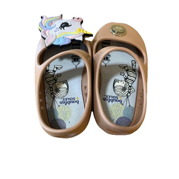 Baubles and Soles® Kaia Unicorn  cute Kawaii Interchangeable Shoes Flat 6 Blush - Picture 5 of 10